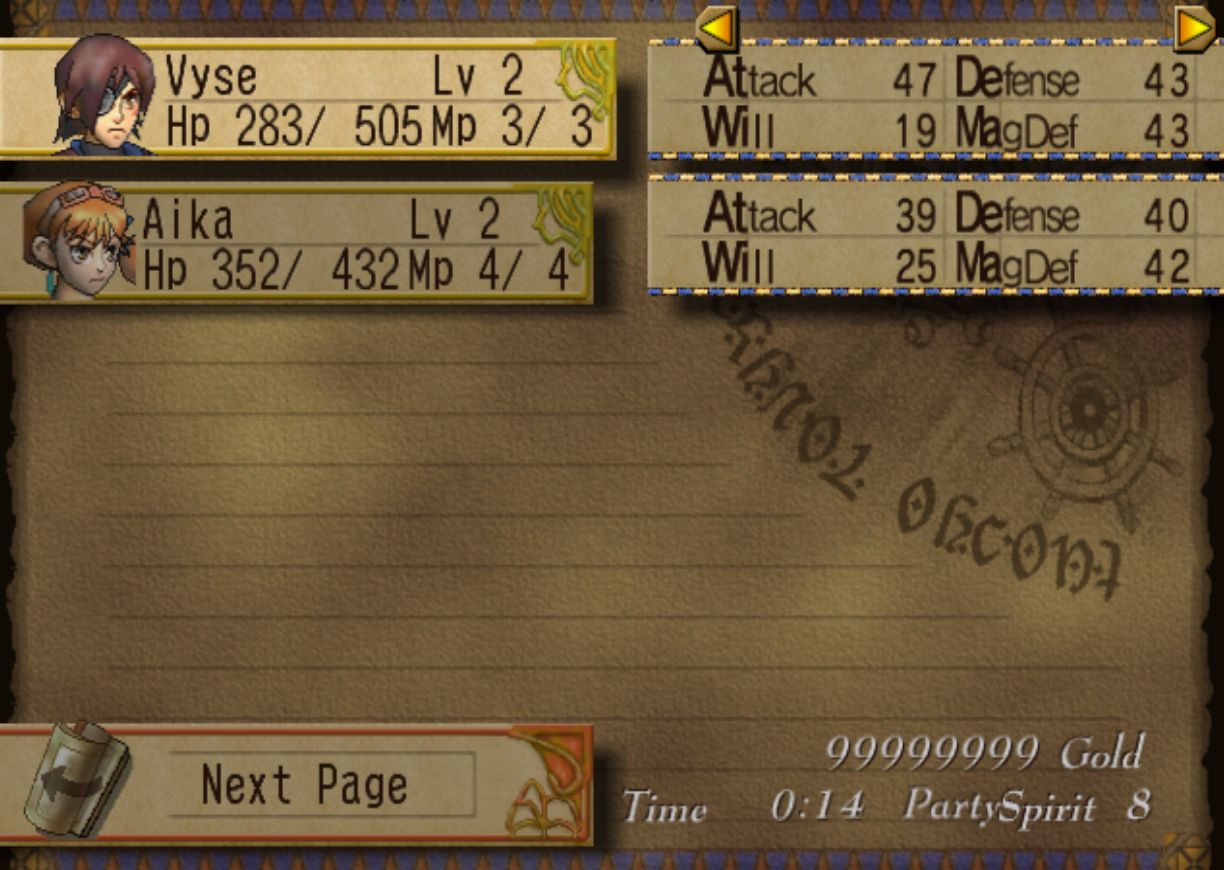 Skies of Arcadia Unlimited Gold